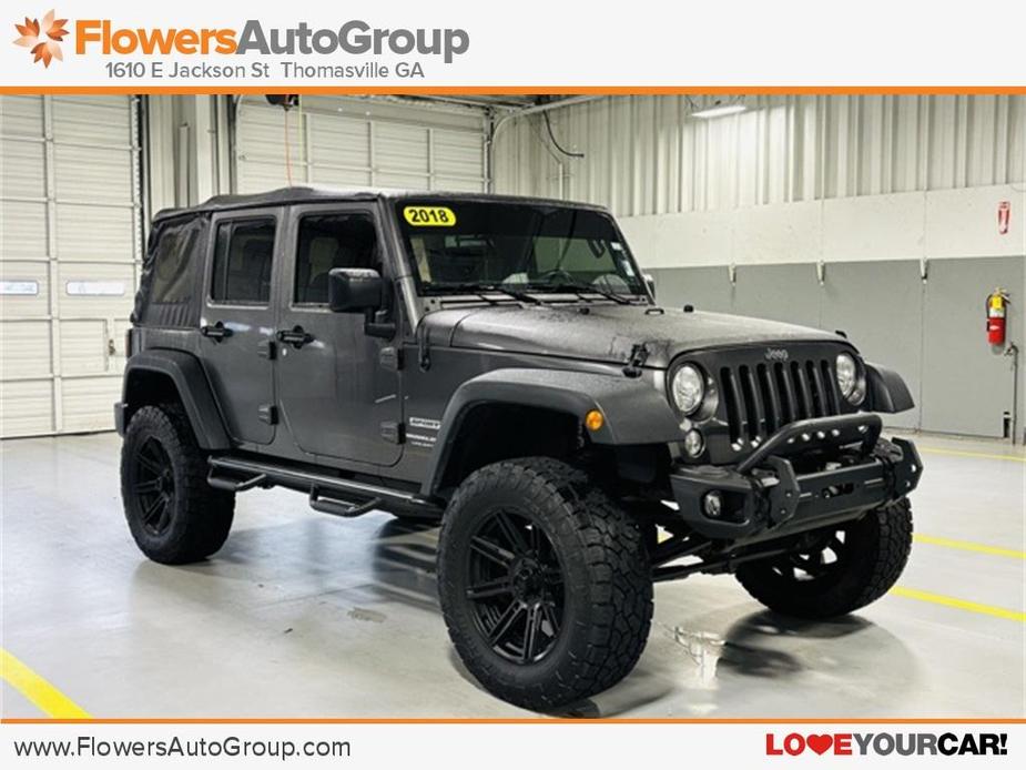 used 2018 Jeep Wrangler JK Unlimited car, priced at $21,500