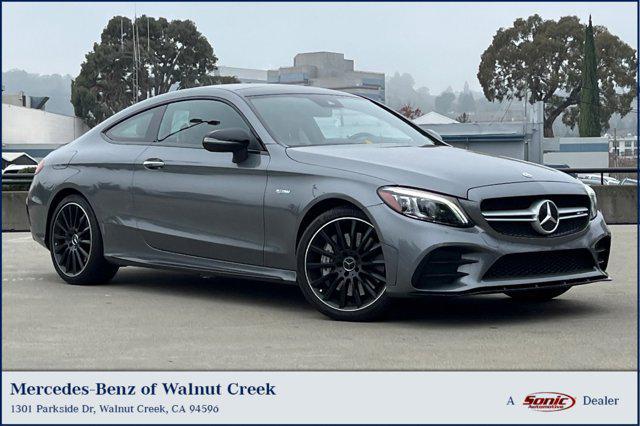 used 2021 Mercedes-Benz AMG C 43 car, priced at $48,999