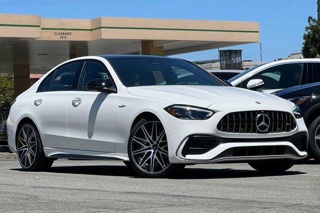 new 2024 Mercedes-Benz AMG C 43 car, priced at $67,740