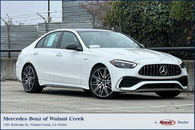 used 2024 Mercedes-Benz AMG C 43 car, priced at $54,987