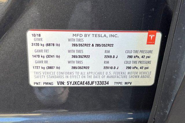 used 2018 Tesla Model X car, priced at $32,999