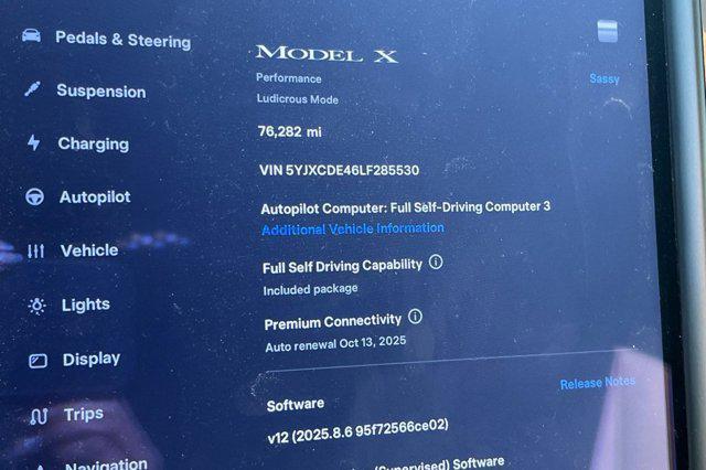 used 2020 Tesla Model X car, priced at $33,999