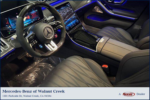 new 2025 Mercedes-Benz AMG S 63 E car, priced at $196,895