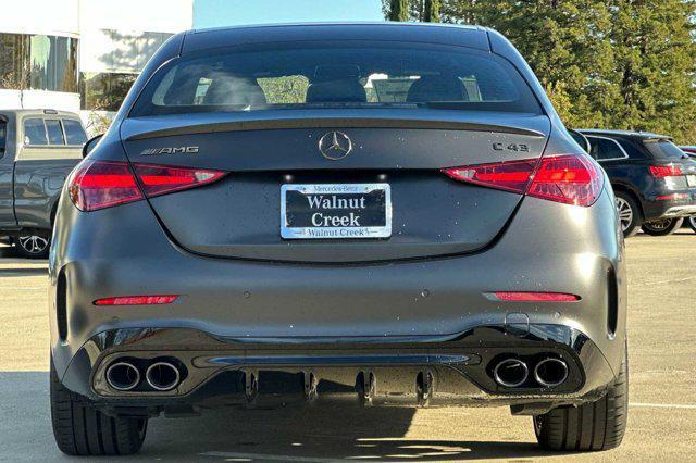 new 2025 Mercedes-Benz AMG C 43 car, priced at $78,360