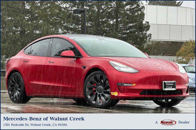 used 2021 Tesla Model 3 car, priced at $27,999