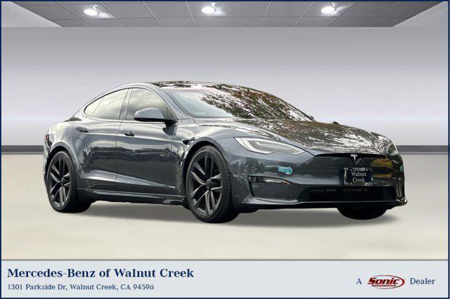 used 2021 Tesla Model S car, priced at $48,897