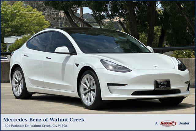 used 2022 Tesla Model 3 car, priced at $25,999