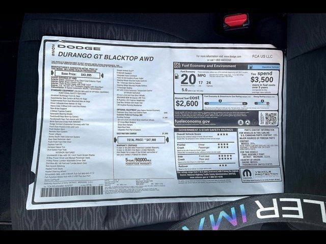 new 2025 Dodge Durango car, priced at $39,524