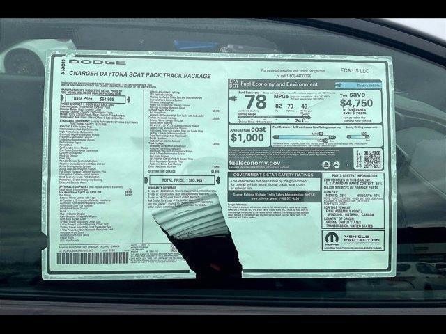 new 2024 Dodge Charger Daytona car, priced at $85,965