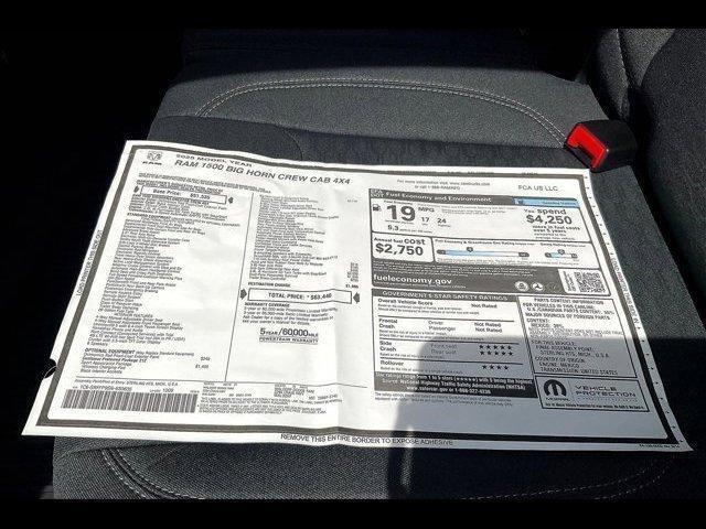 new 2025 Ram 1500 car, priced at $56,424