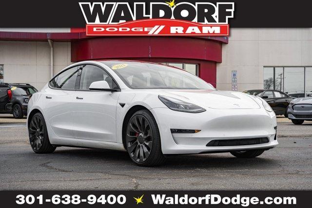 used 2021 Tesla Model 3 car, priced at $28,500