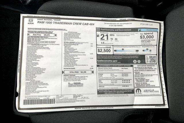 new 2025 Ram 1500 car, priced at $42,099