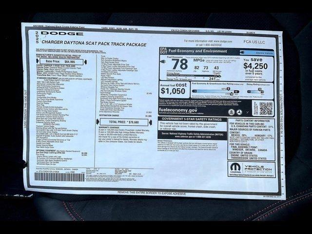 new 2025 Dodge Charger Daytona car, priced at $70,915