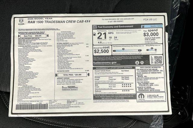 new 2025 Ram 1500 car, priced at $41,786