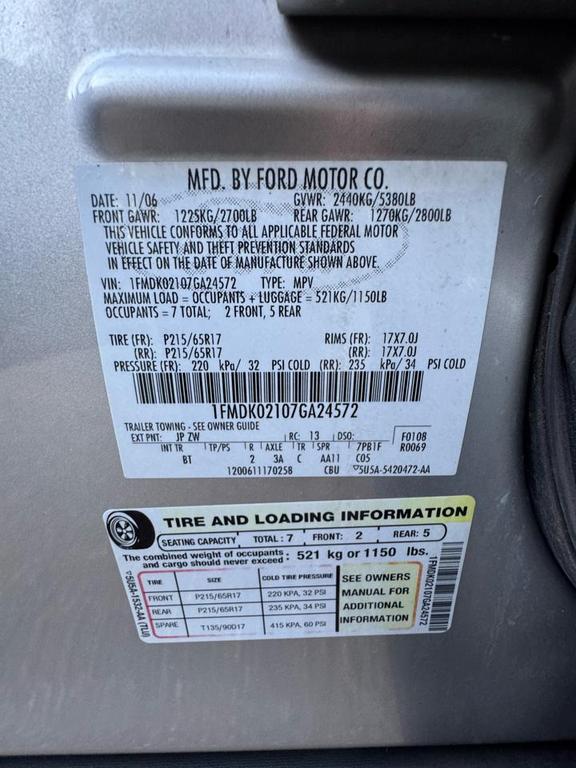 used 2007 Ford Freestyle car, priced at $4,900