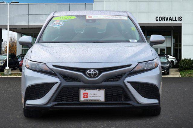 used 2021 Toyota Camry car, priced at $19,500