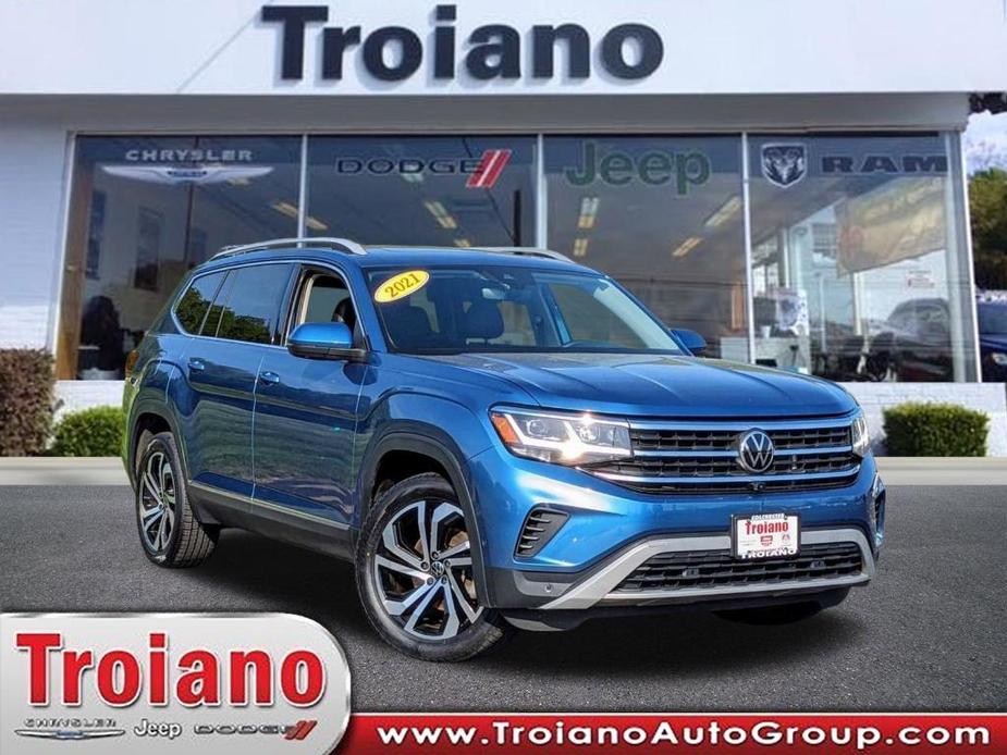 used 2021 Volkswagen Atlas car, priced at $33,500