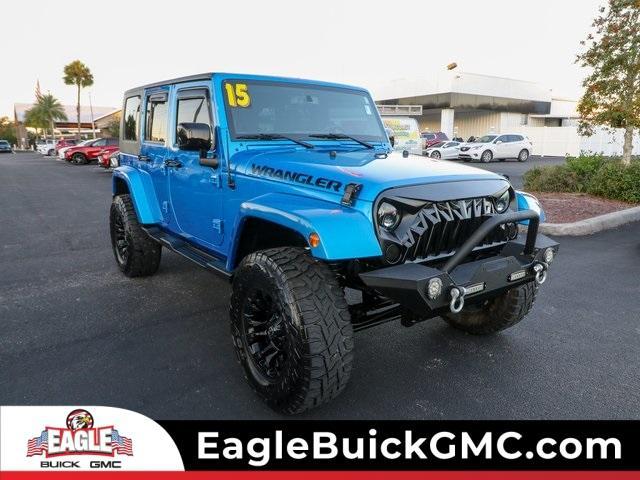 used 2015 Jeep Wrangler Unlimited car, priced at $25,920