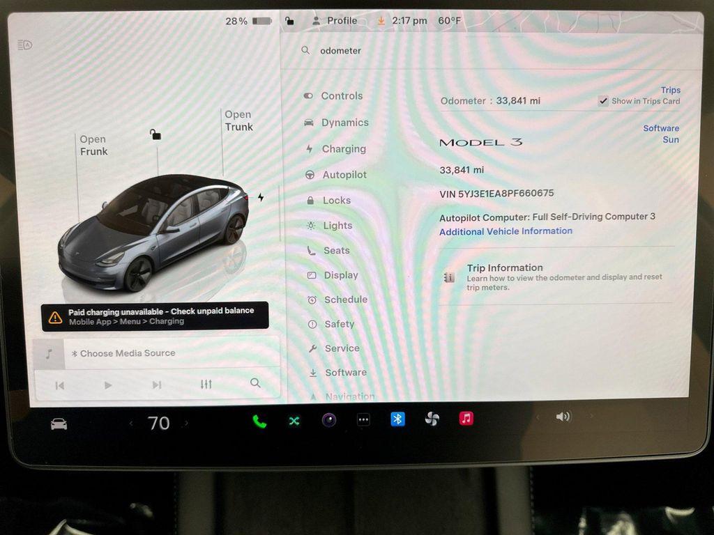 used 2023 Tesla Model 3 car, priced at $24,699
