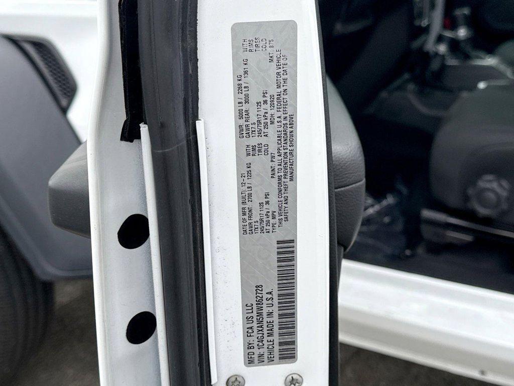 used 2021 Jeep Wrangler car, priced at $25,198