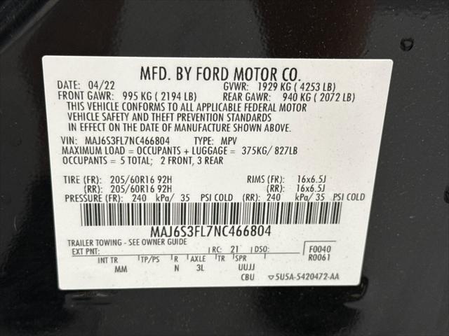 used 2022 Ford EcoSport car, priced at $16,748