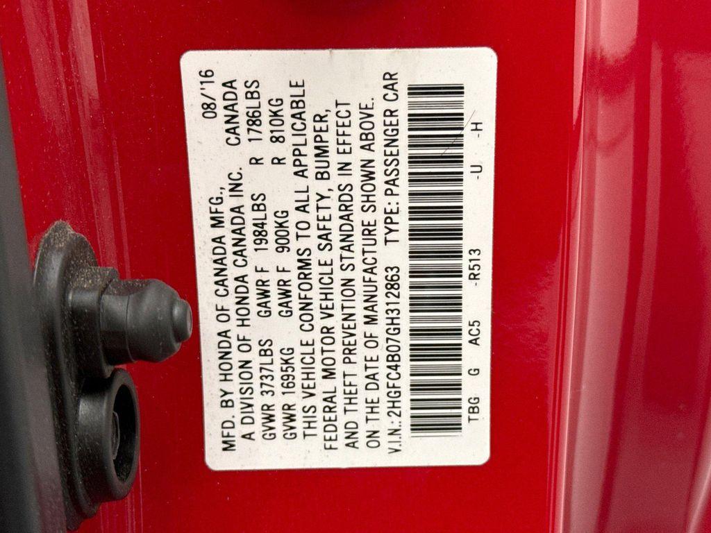 used 2016 Honda Civic car, priced at $16,850