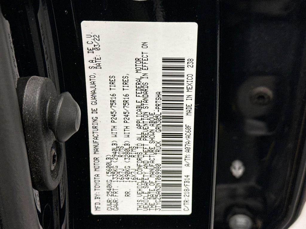 used 2022 Toyota Tacoma car, priced at $31,199