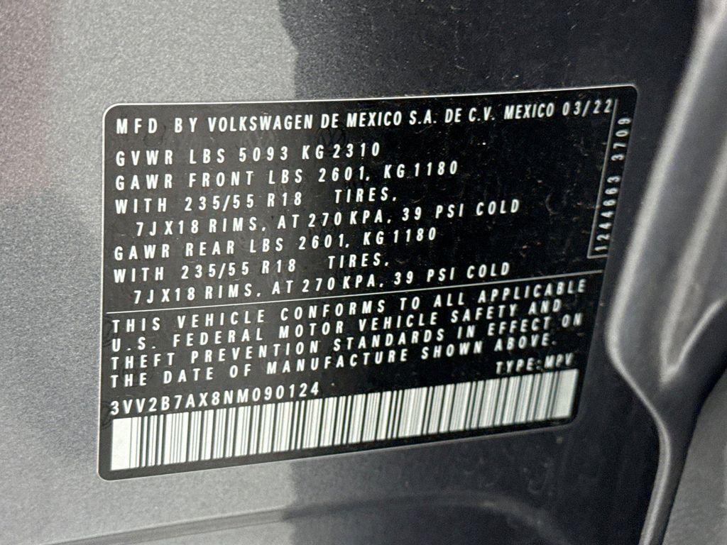 used 2022 Volkswagen Tiguan car, priced at $24,199