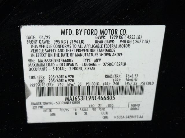 used 2022 Ford EcoSport car, priced at $16,399