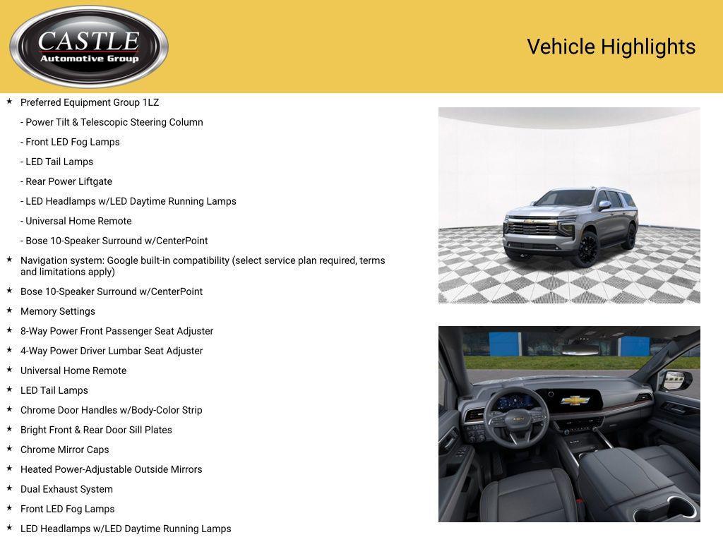 new 2025 Chevrolet Suburban car, priced at $78,215