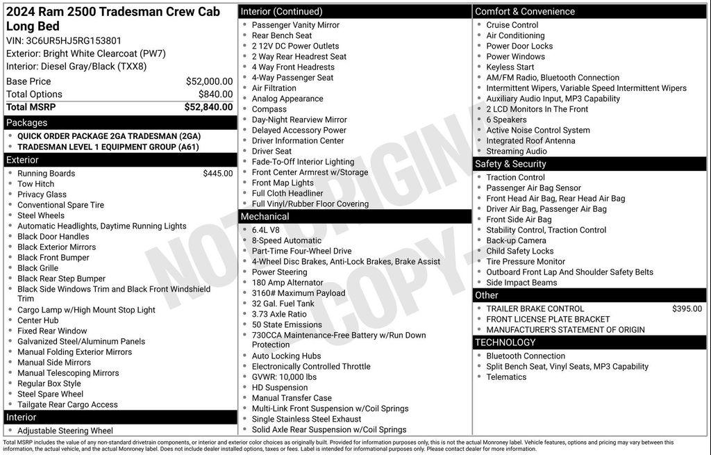 used 2024 Ram 2500 car, priced at $36,977