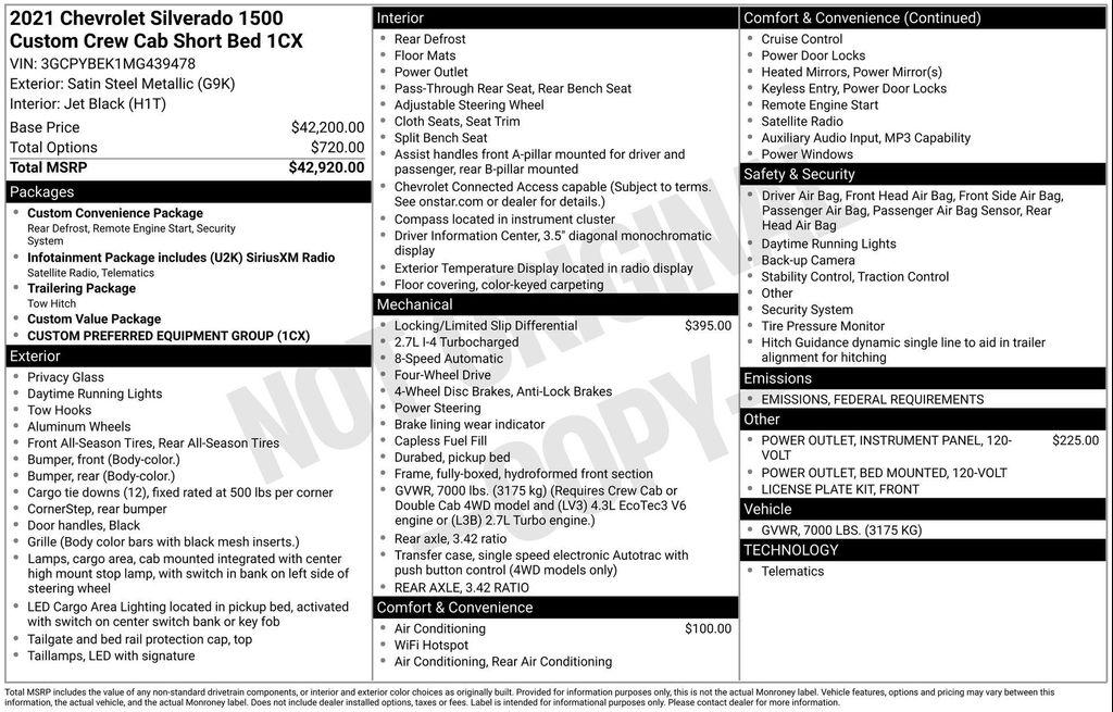 used 2021 Chevrolet Silverado 1500 car, priced at $27,655