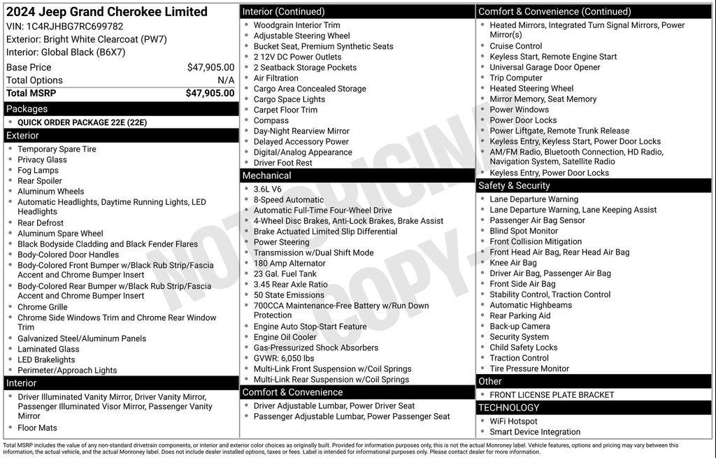 used 2024 Jeep Grand Cherokee car, priced at $28,977