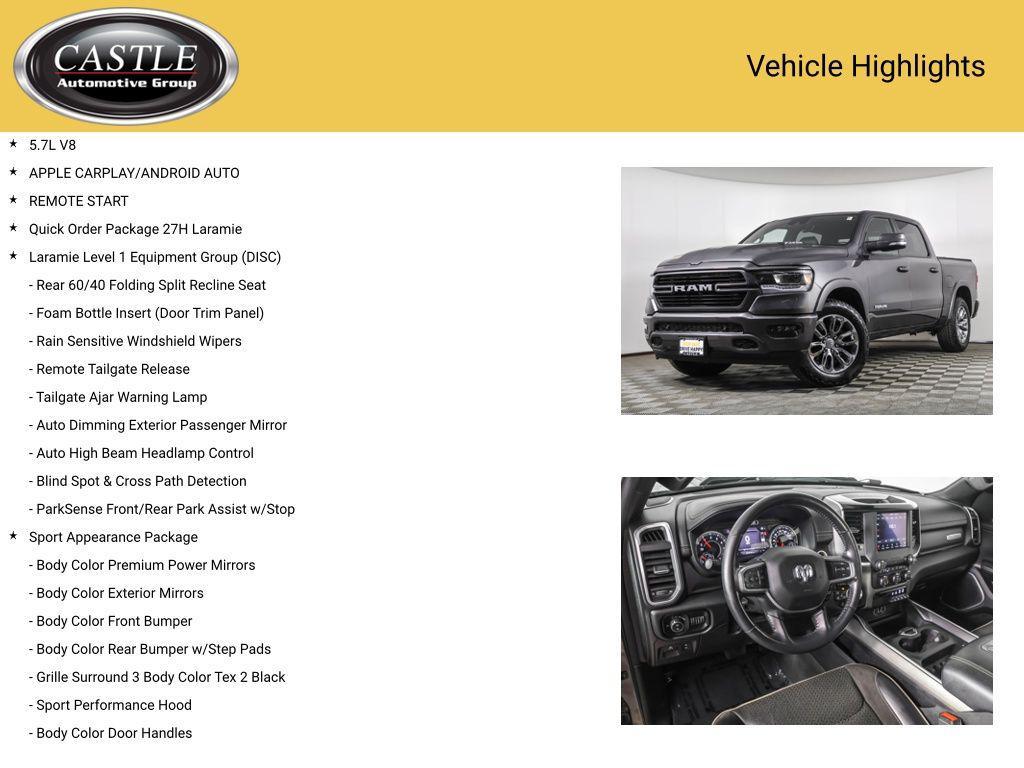 used 2021 Ram 1500 car, priced at $34,868