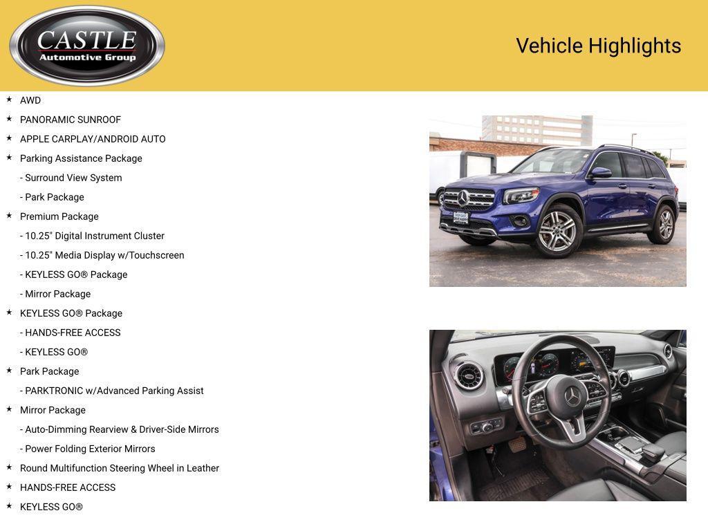 used 2020 Mercedes-Benz GLB 250 car, priced at $24,138