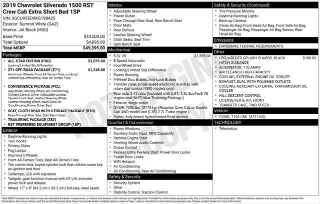 used 2019 Chevrolet Silverado 1500 car, priced at $29,640