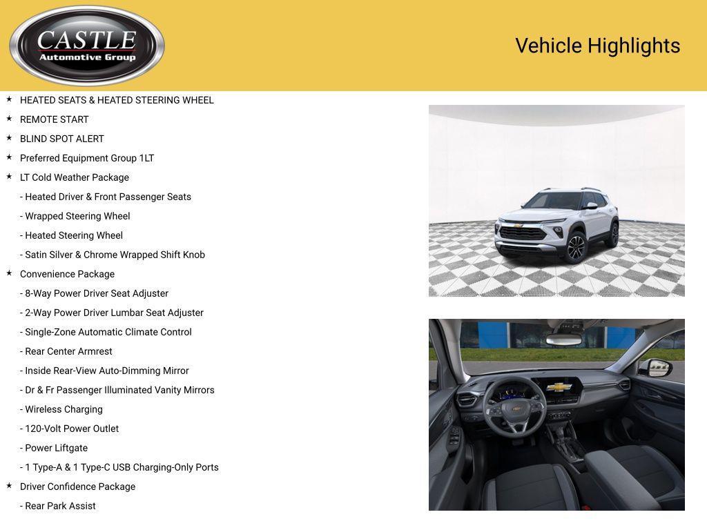new 2025 Chevrolet TrailBlazer car, priced at $25,330