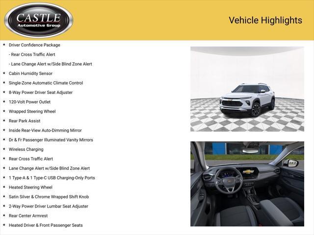 new 2025 Chevrolet TrailBlazer car, priced at $26,080