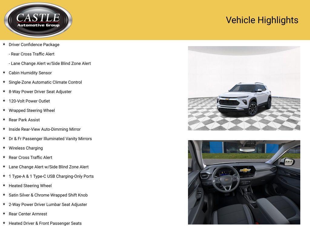 new 2025 Chevrolet TrailBlazer car, priced at $25,330
