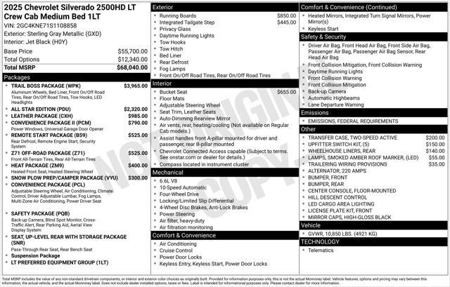 used 2025 Chevrolet Silverado 2500 car, priced at $62,977