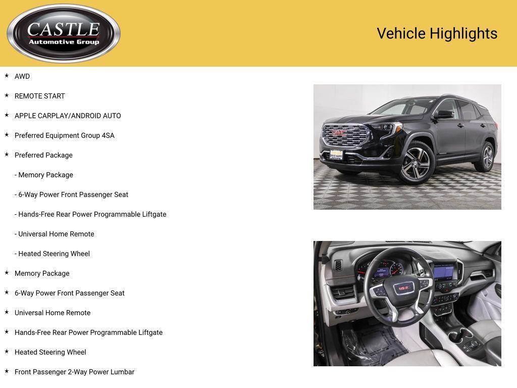 used 2019 GMC Terrain car, priced at $16,048
