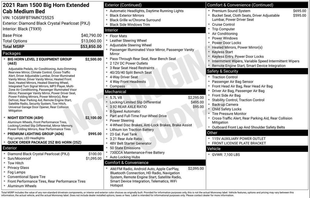 used 2021 Ram 1500 car, priced at $34,977