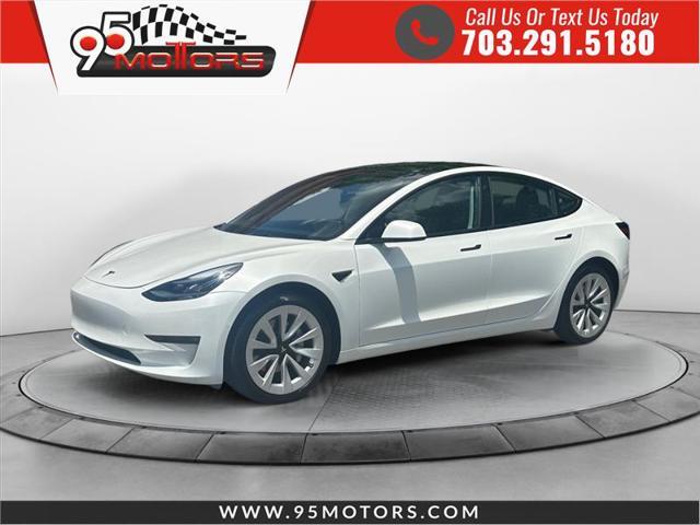 used 2022 Tesla Model 3 car, priced at $24,999