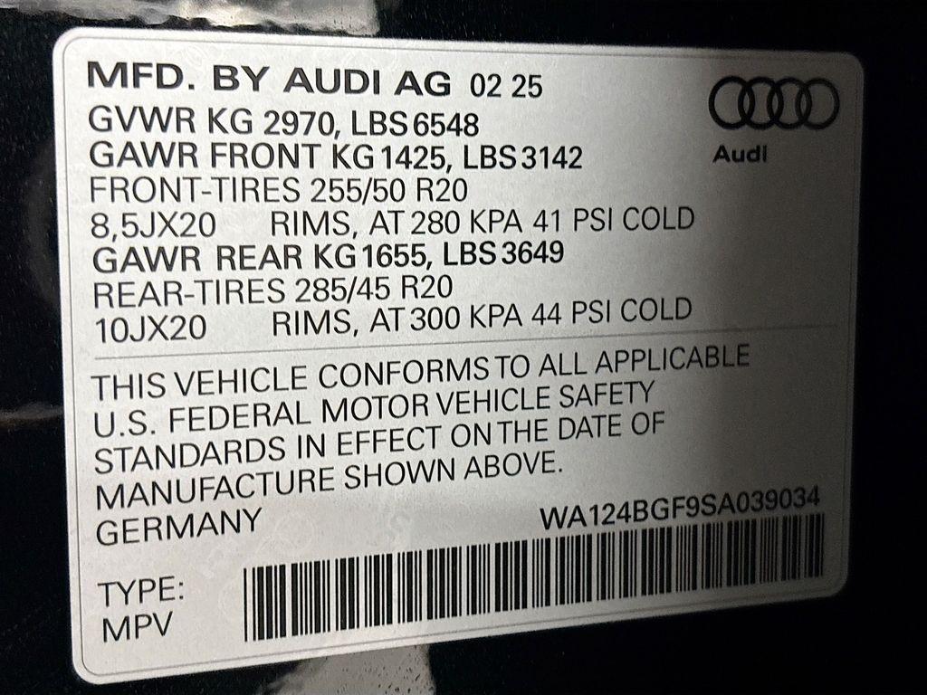 new 2025 Audi Q6 e-tron car, priced at $71,910