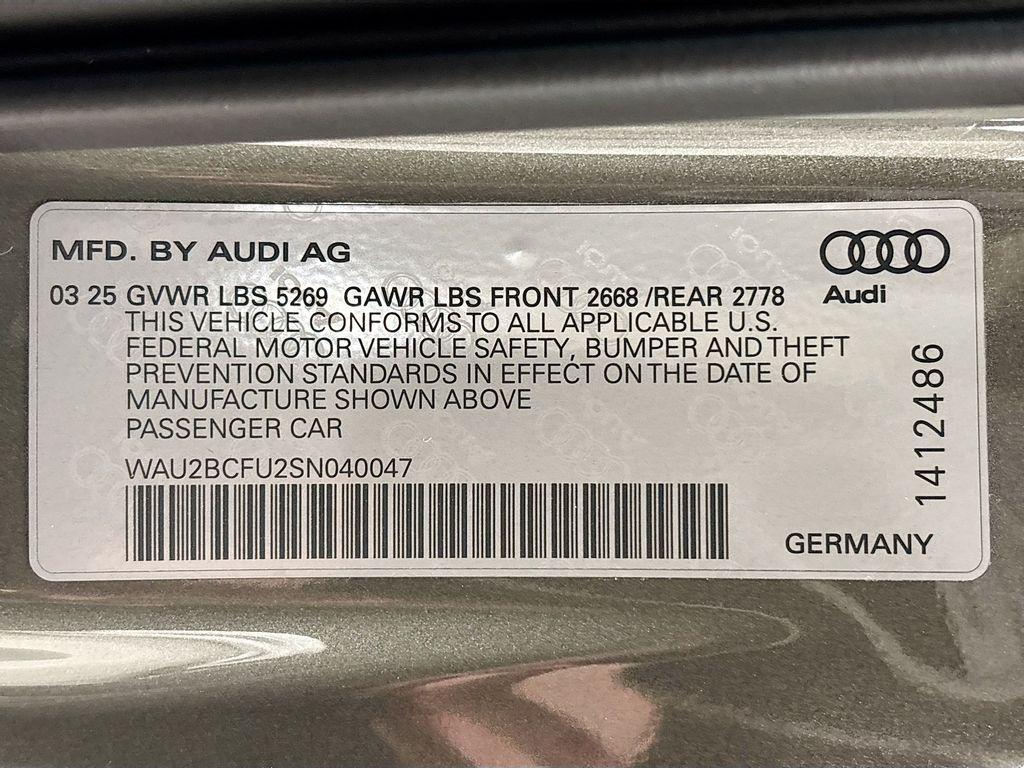 new 2025 Audi A5 car, priced at $57,575