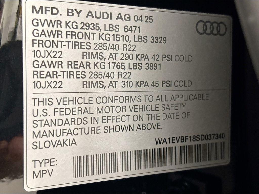 new 2025 Audi Q8 car, priced at $82,465