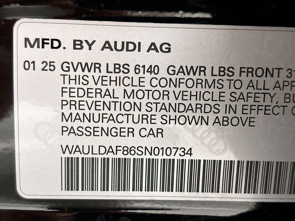 new 2025 Audi A8 car, priced at $98,275