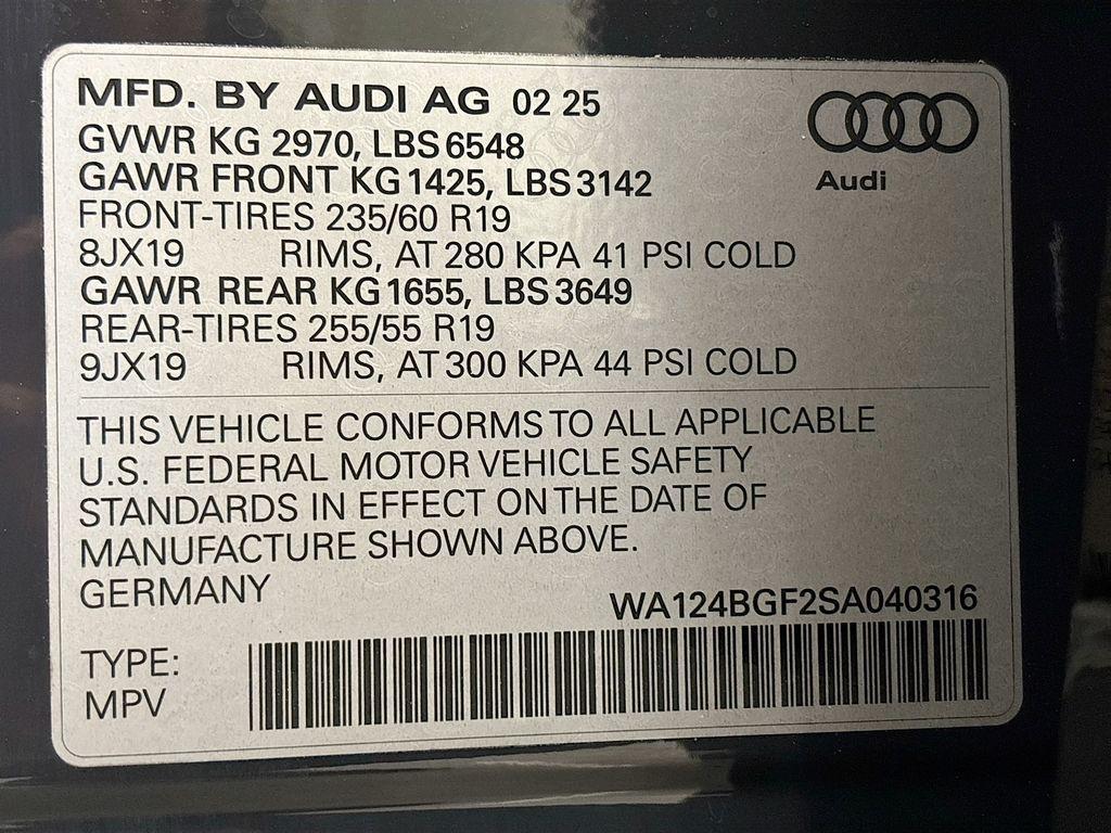 new 2025 Audi Q6 e-tron car, priced at $74,155