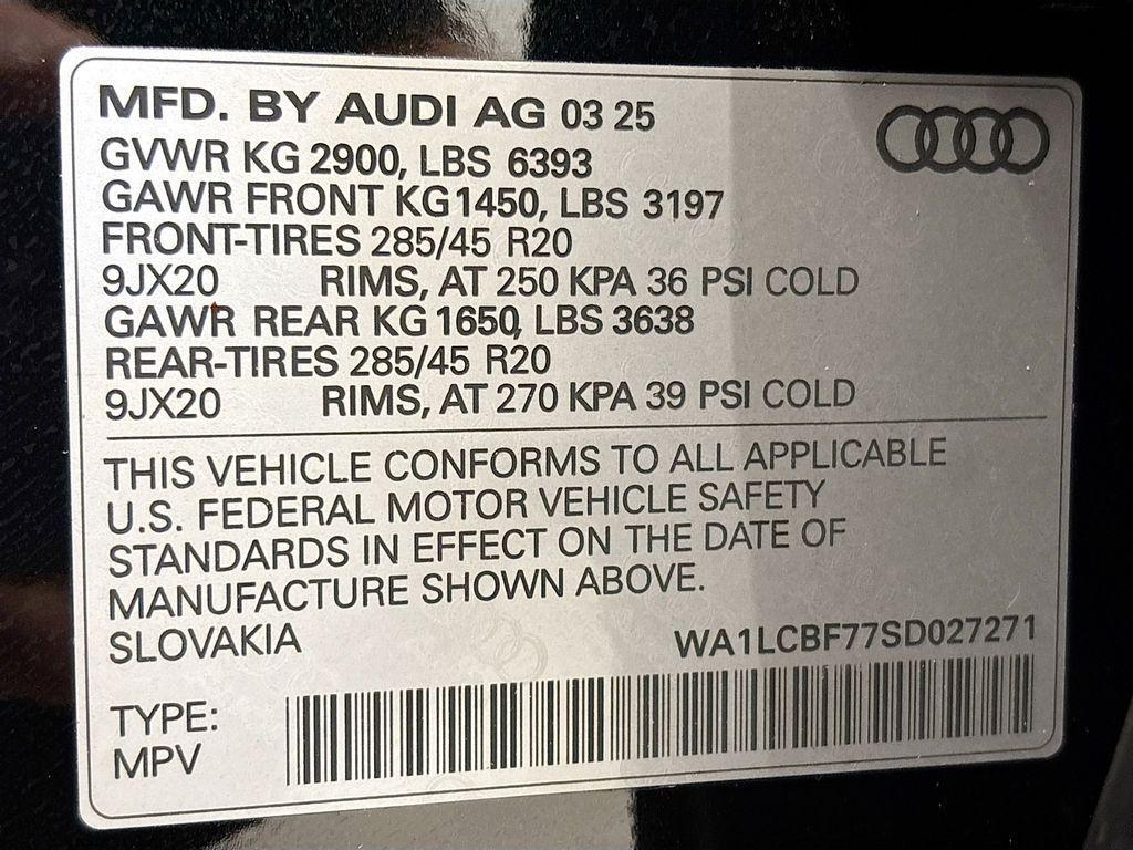 new 2025 Audi Q7 car, priced at $66,600