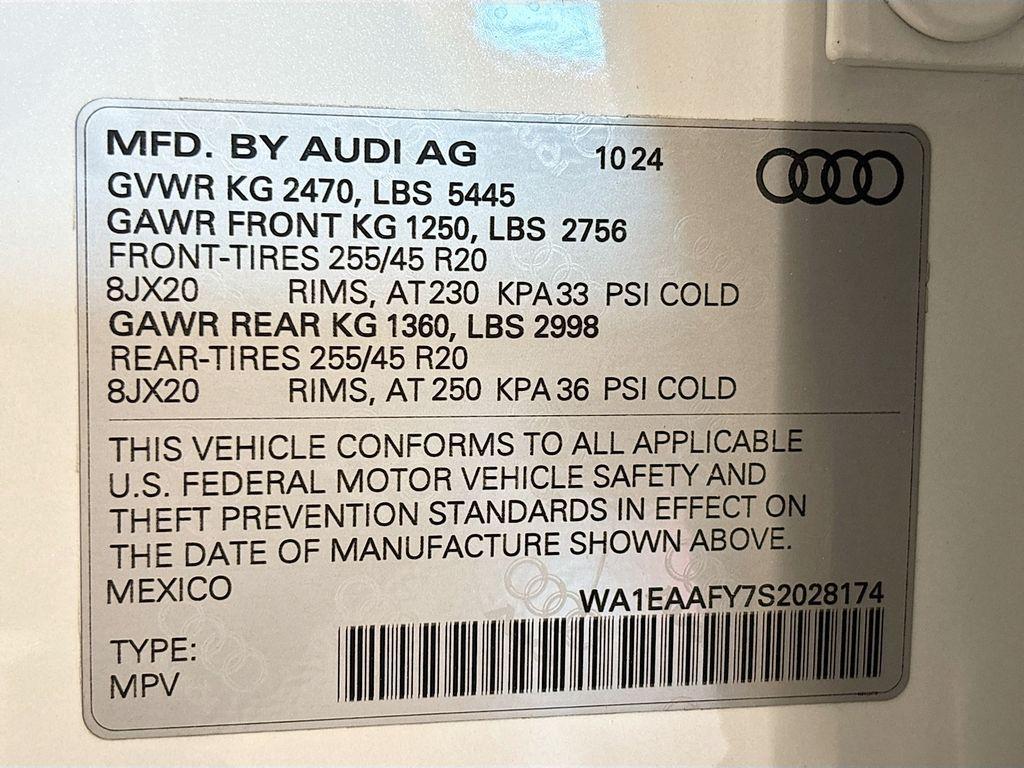 new 2025 Audi Q5 car, priced at $56,590